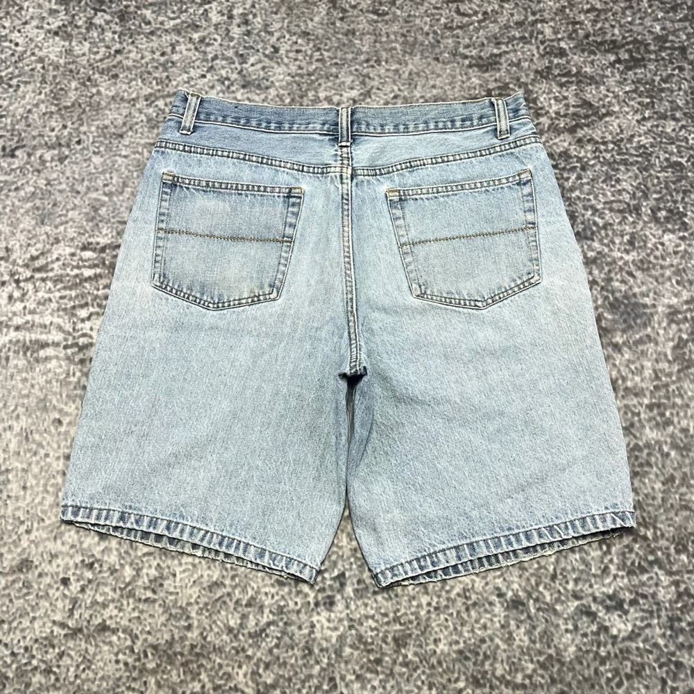 Vintage Faded Glory Jorts Mens 34 Blue Casual Skater Y2K‎ Baggy Denim Shorts